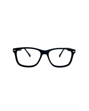 Armazón Óptico Rectangular Trapezoidal Negro Brillante | Montura Acetato Unisex Elegante Clásico