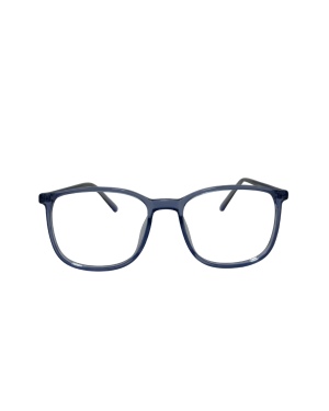 Armazón Óptico Square Oval Azul Marino Mate | Montura Acetato Unisex Minimalista