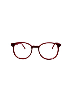 Armazón Óptico Redondo Burdeos | Montura Acetato Unisex Estilo Vintage