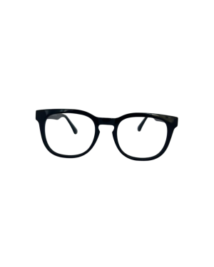 Armazón Óptico Negro Bold Cuadrado | Montura Acetato Unisex Estilo Retro Grueso