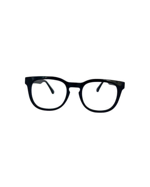 Armazón Óptico Negro Bold Cuadrado | Montura Acetato Unisex Estilo Retro Grueso