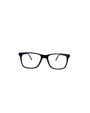 Armazón Óptico Rectangular Negro Ejecutivo | Montura Acetato Unisex Clásico Formal